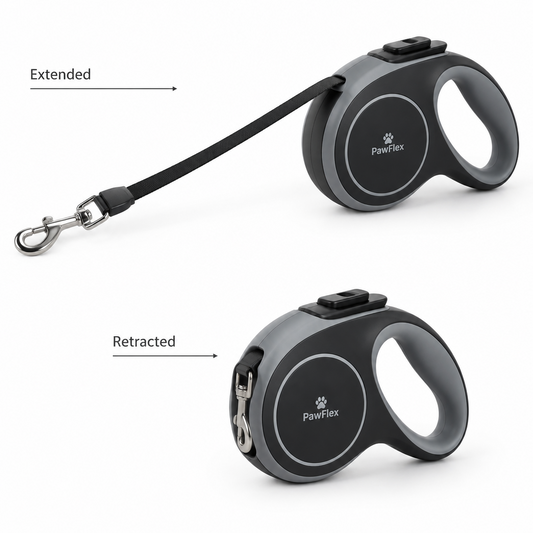 Automatic Retractable Dog Leash - Dual Size Options with Brake & Lock Safety System
